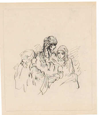 Бехтеев Владимир Георгиевич. Лот из 13 листов (семь листов двухсторонние) с иллюстрациями к кн.: Ирвинг В. Рассказы и легенды (М.; Л.: Детская литература ЦК ВЛКСМ, 1939)